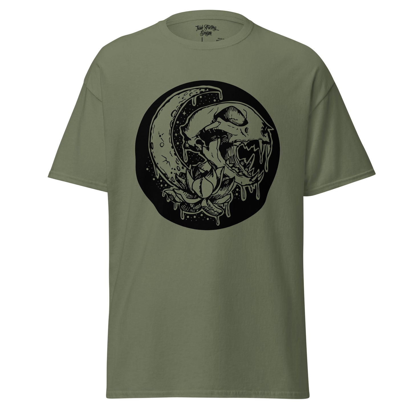 Crescent Cat Skull Dude Tee