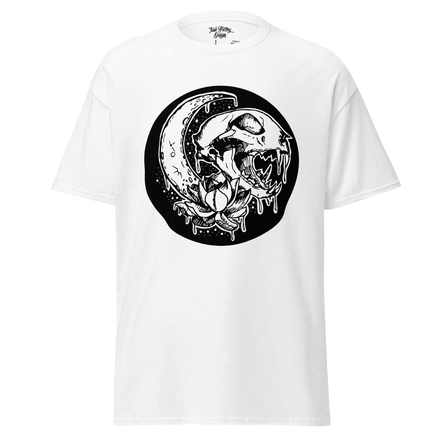 Crescent Cat Skull Dude Tee