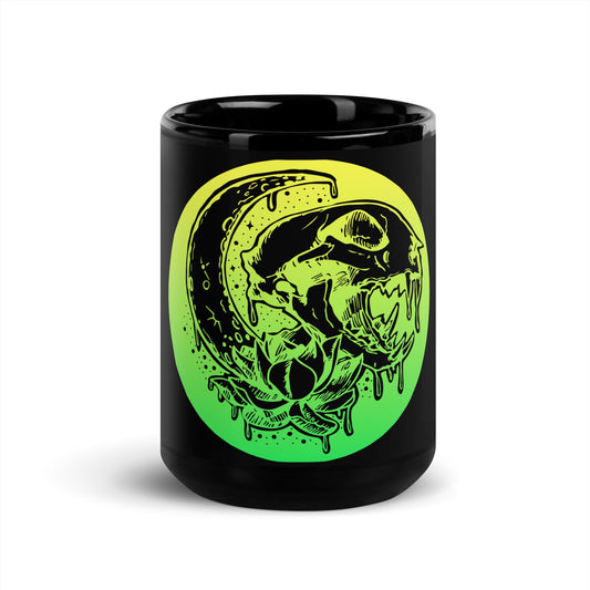 Crescent Cat Skull Mug