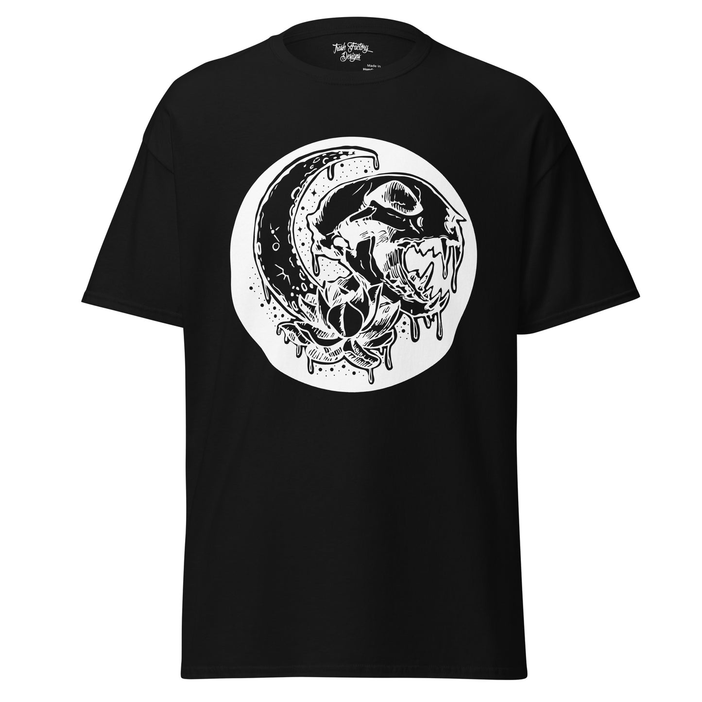 Crescent Cat Skull Dude Tee