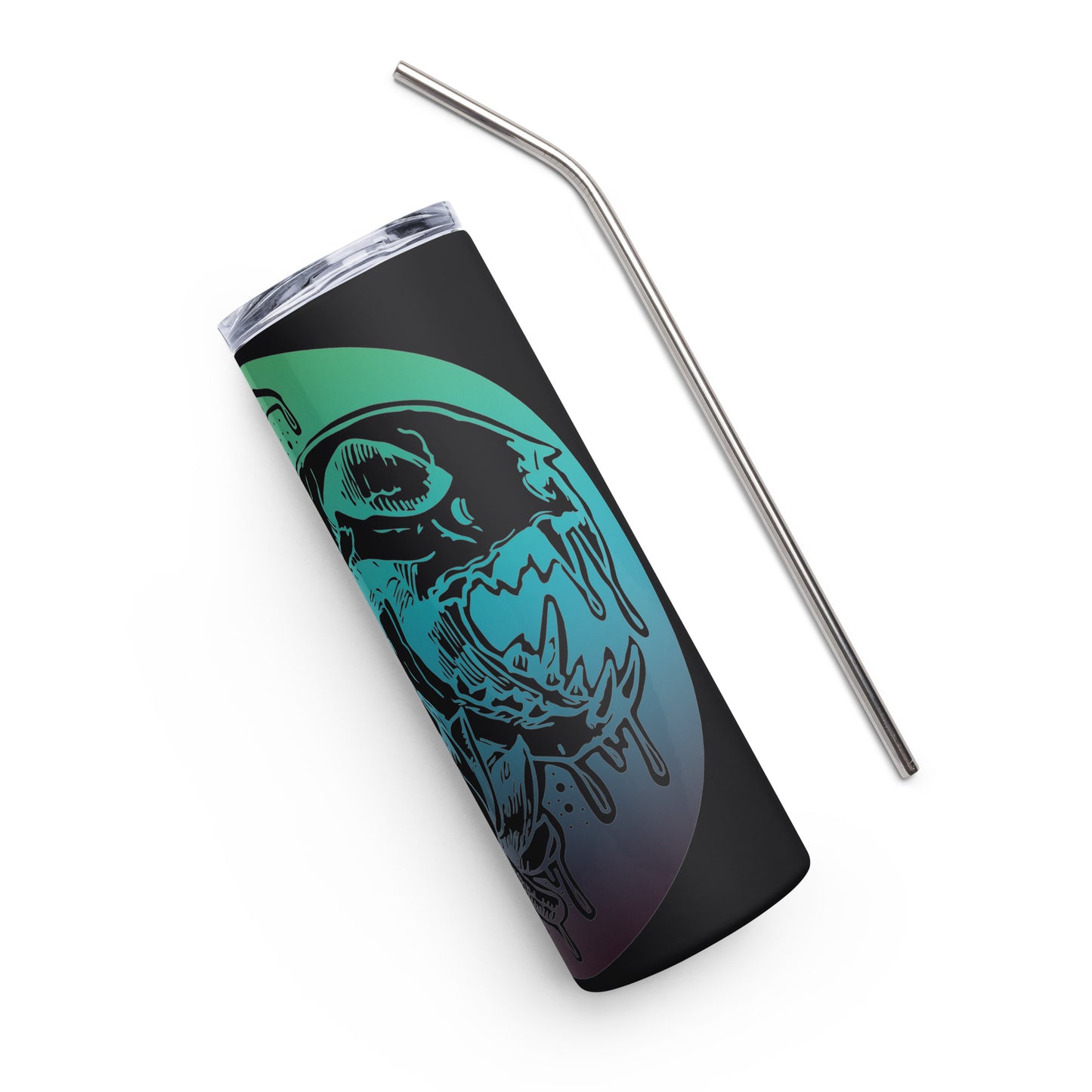 Crescent Cat Skull Baby Basic Ass Tumbler