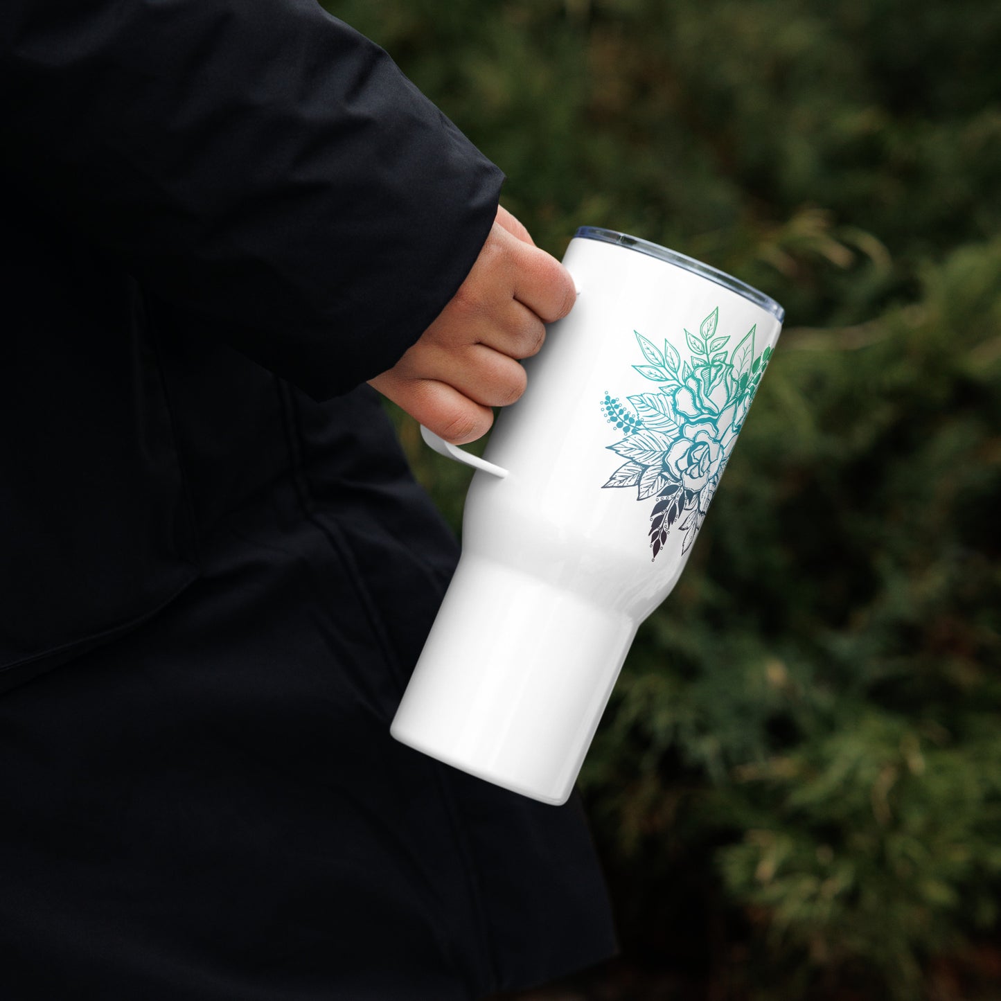 Floral Basic Ass Tumbler