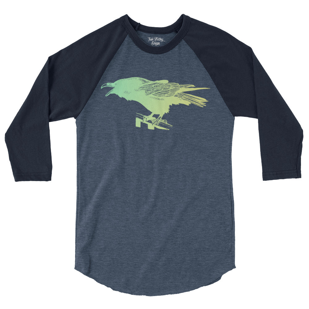 Yelling Raven Raglan