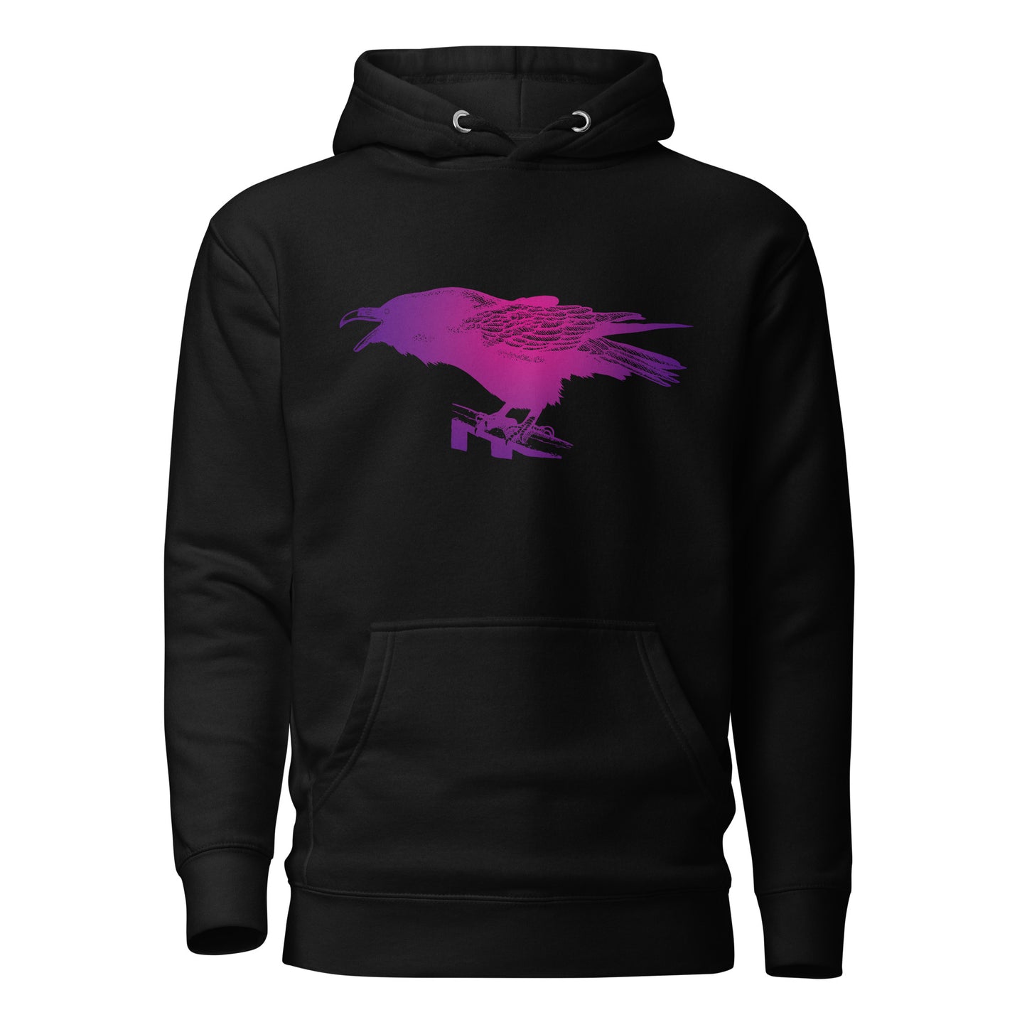 Yelling Raven Hoodie