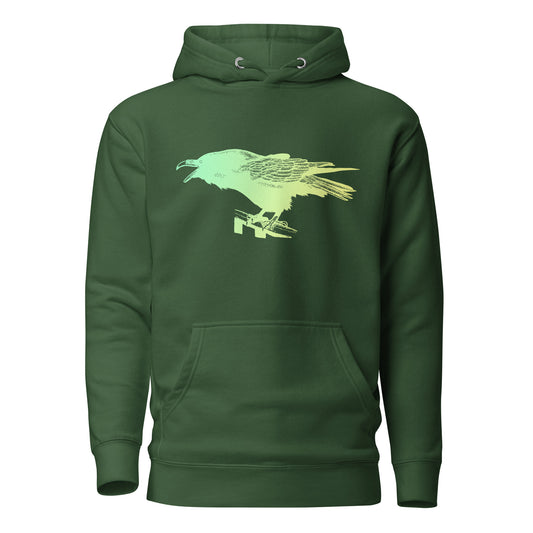 Yelling Raven Hoodie