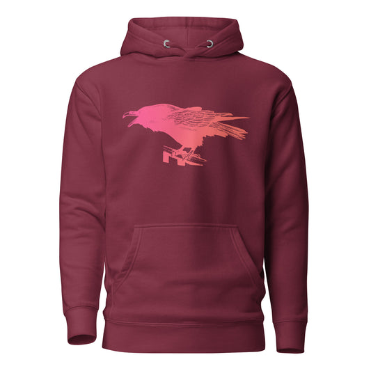 Yelling Raven Hoodie