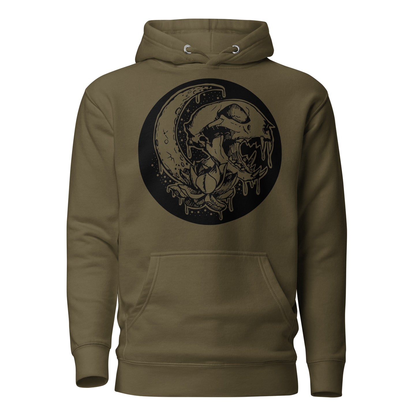 Crescent Cat Skull Hoodie