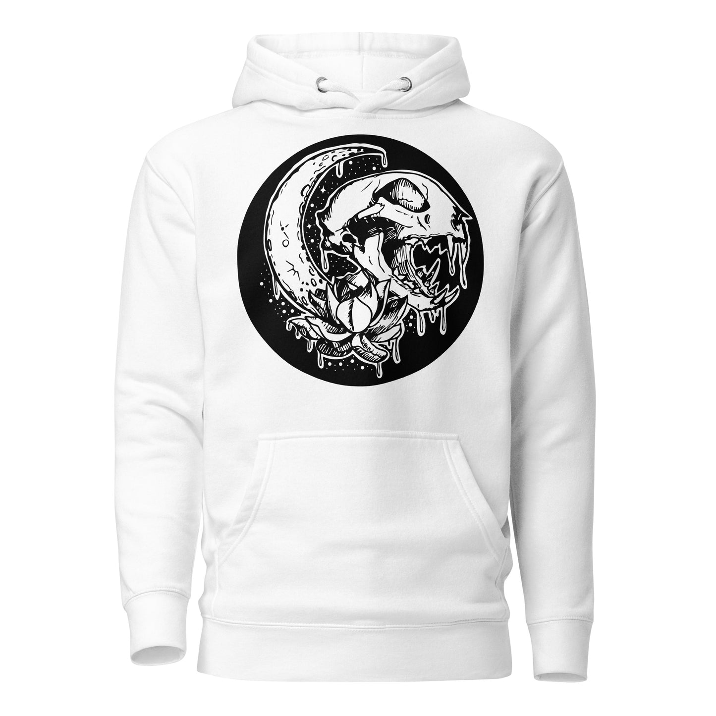 Crescent Cat Skull Hoodie